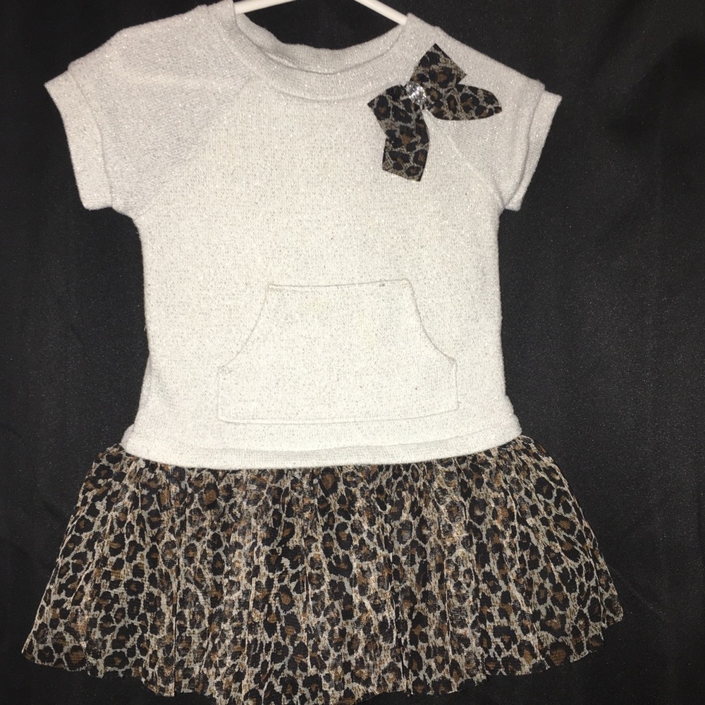 Adorable Shimmer Animal Print Top